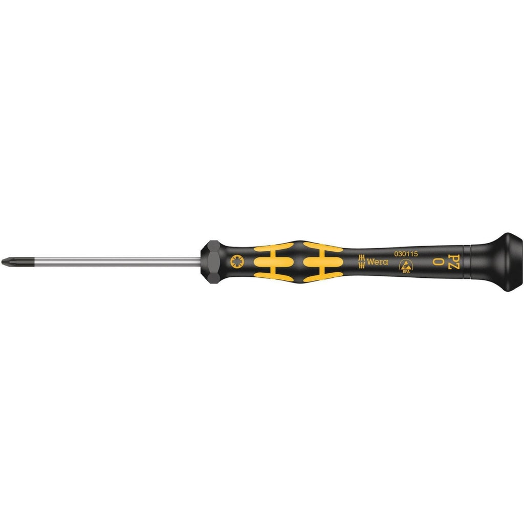 Wera 1555 Pz Esd Kraftform Micro Screwdriver For Pozidriv Screws, Pz 0x60-mm.