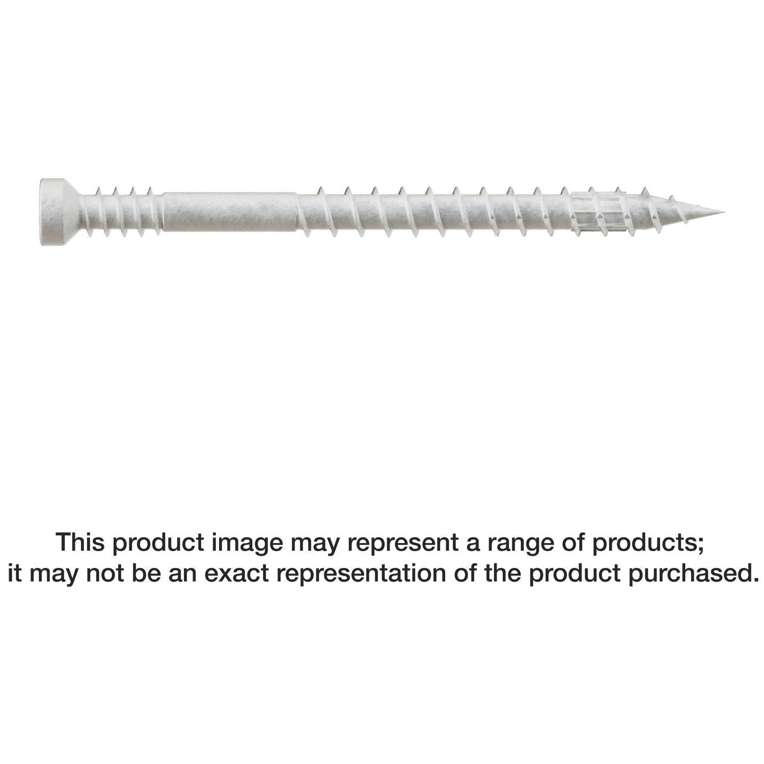Simpson Strong-Tie FT07200R100W Finish Trim Screw, #7 x 2-in. T10, Trim-Head, Quik Guard, White, 100-Pack