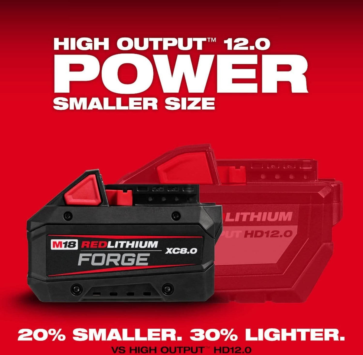 Milwaukee 48-11-1883 M18 REDLITHIUM FORGE XC 8.0Ah Battery, 10-Pack