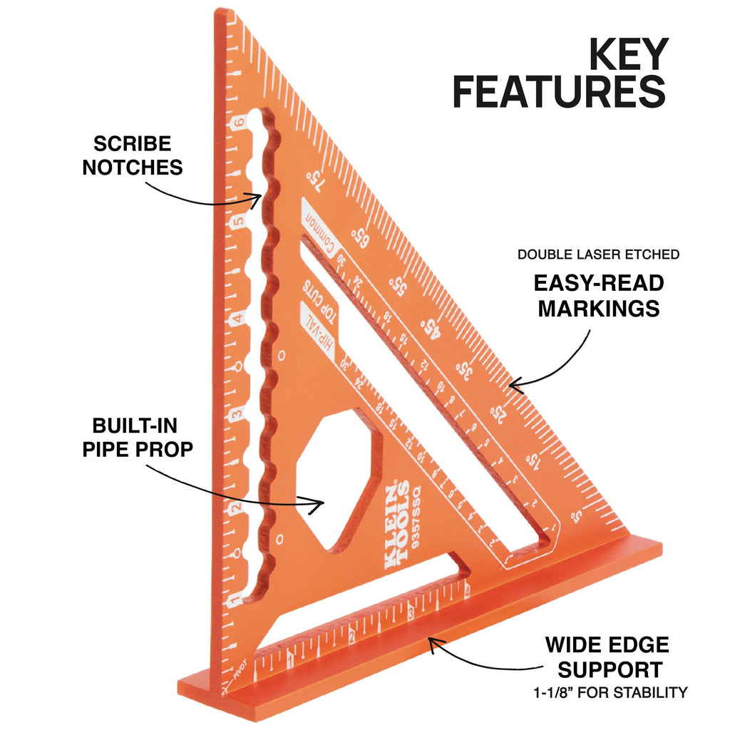 Klein 9357SSQ 7-in. Rafter Square