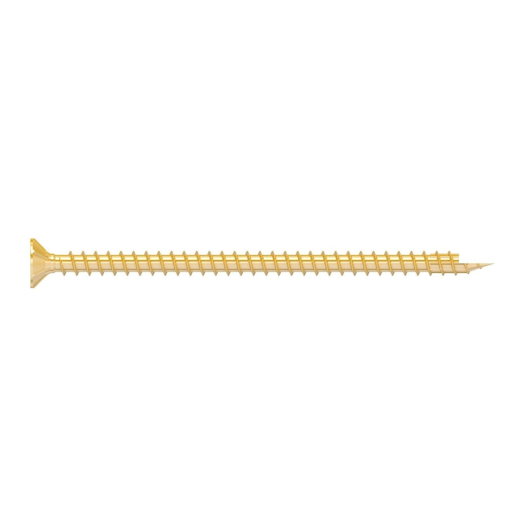 Simpson Strong-Tie SDCF22512 Strong-Drive SDCF TIMBER-CF Screw, 0.315-in. x 5-1/2-in. T40, Yellow Zinc, 250-Pack