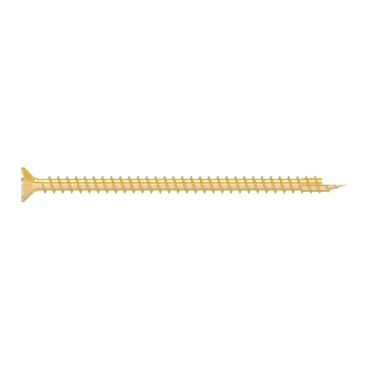 Simpson Strong-Tie SDCF22512 Strong-Drive SDCF TIMBER-CF Screw, 0.315-in. x 5-1/2-in. T40, Yellow Zinc, 250-Pack