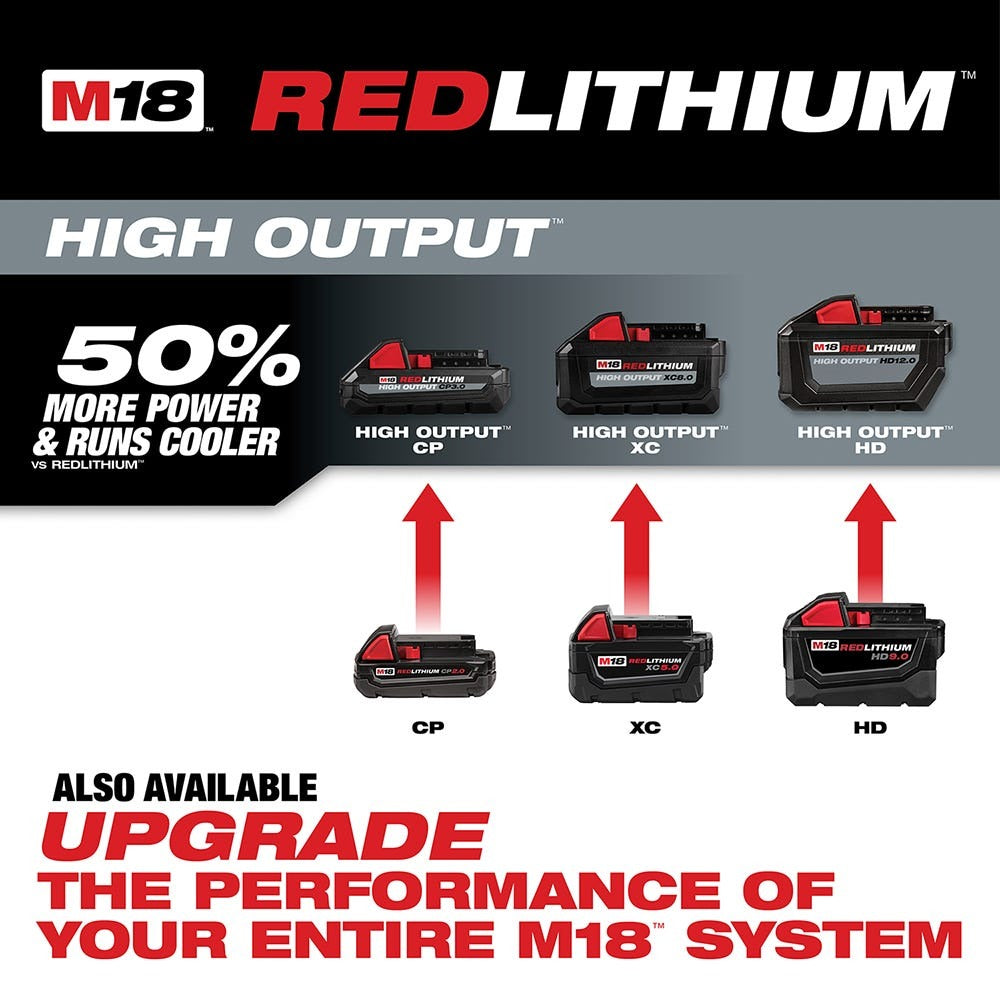 Milwaukee 2722-20 M18 Fuel Super Sawzall Reciprocating Saw 5.0Ah Kit w/ 15-Pc SAWZALL Blade PACKOUT Kit