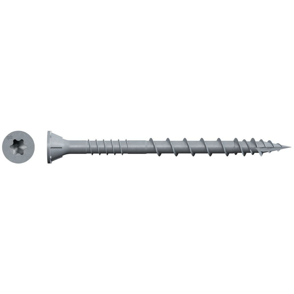 Simpson Strong-Tie DSVG212S Deck-Drive DSV WOOD Screw (Collated), #10 x 2-1/2-in. T25 6-Lobe, Gray, 1000-Pack