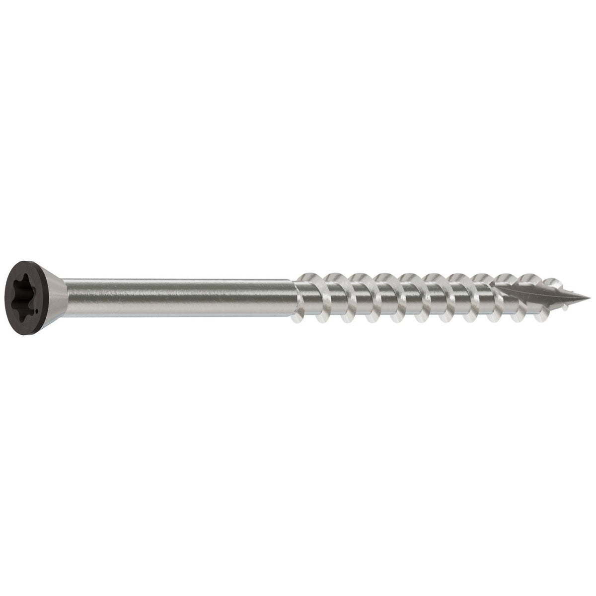 Simpson Strong-Tie T07225FT70GR04 Trim-Head Screw, 6-Lobe Drive, #7 x 2-1/4-in. T-15 Type 316, Gray 04, 70-Pack