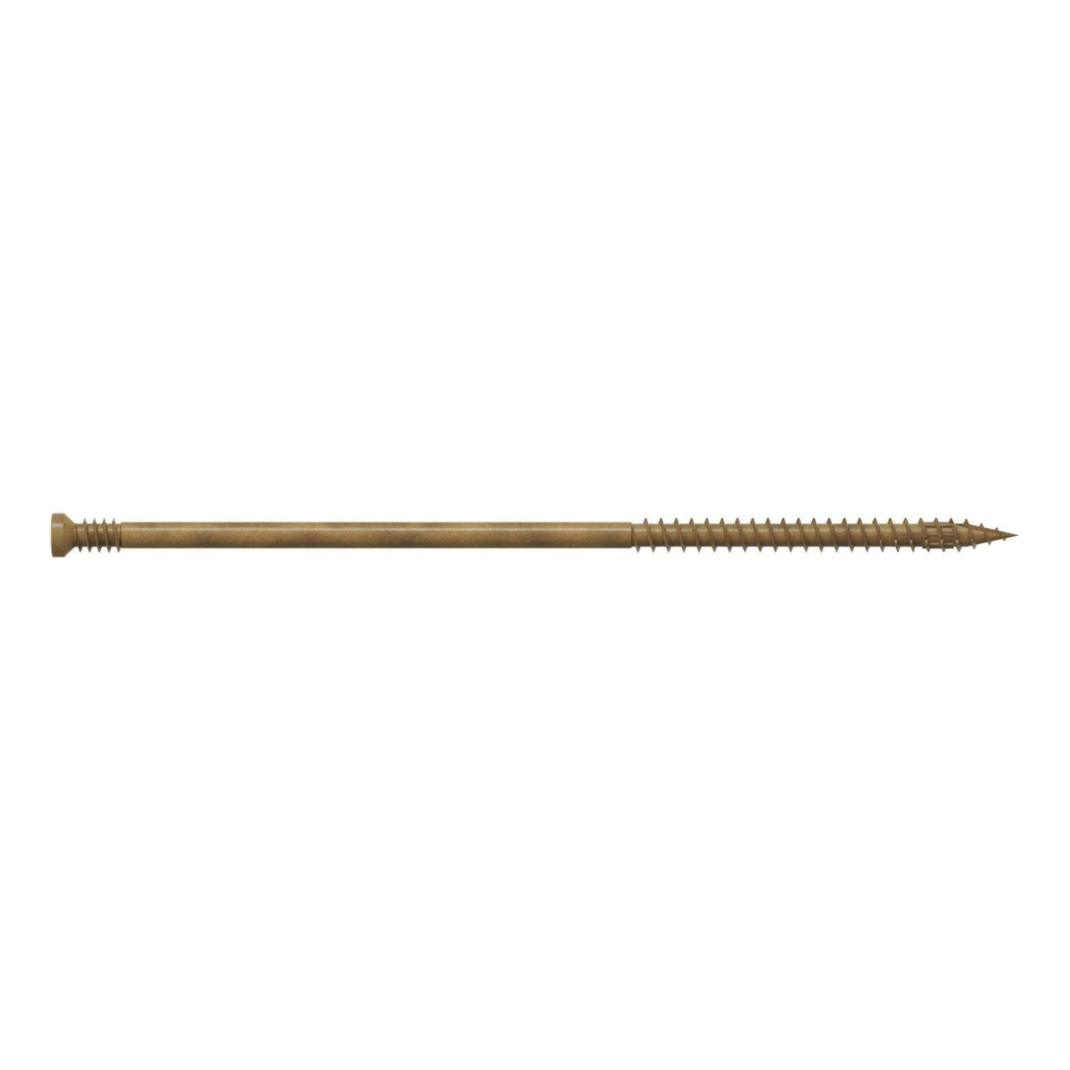 Simpson Strong-Tie FT09500R50 Finish Trim Screw, #9 x 5-in. T15, Trim-Head, Quik Guard, Tan, 50-Pack