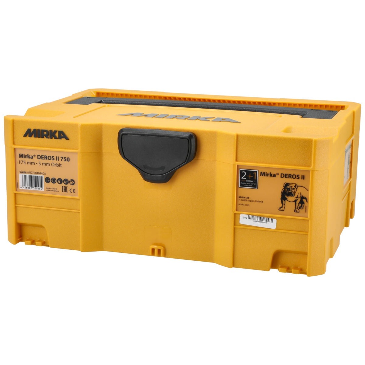 Mirka DEROS II 750X 7-in. 5.0 mm Corded Random Orbital Sander for Dust-Free Large Surface Sanding, Tool Only (MID7504044US)