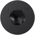 Simpson Strong-Tie TNTBL25134TF Titen Turbo, 1/4-in. x 1-3/4-in. 6-Lobe Flat-Head Concrete and Masonry Screw, Black, 100-Pack