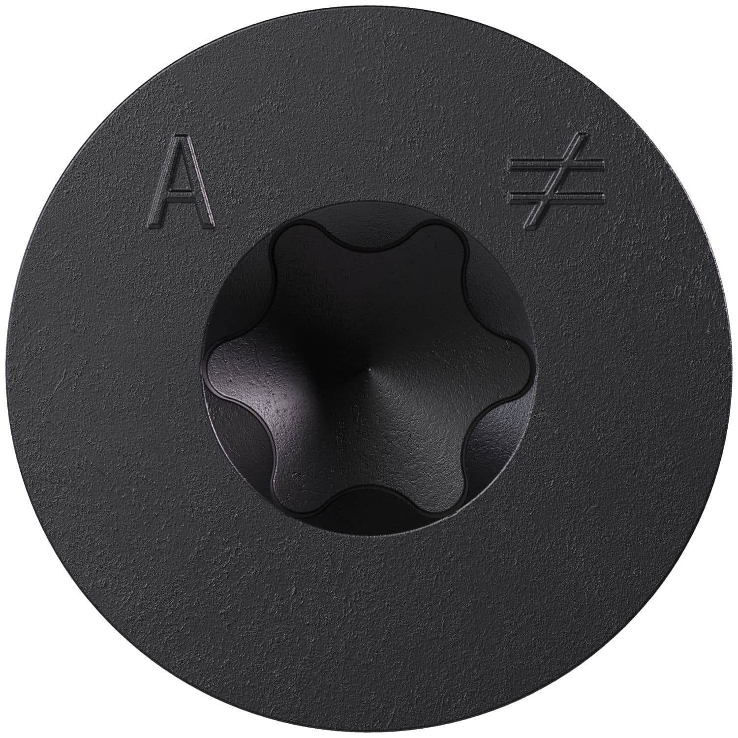Simpson Strong-Tie TNTBL25134TF Titen Turbo, 1/4-in. x 1-3/4-in. 6-Lobe Flat-Head Concrete and Masonry Screw, Black, 100-Pack