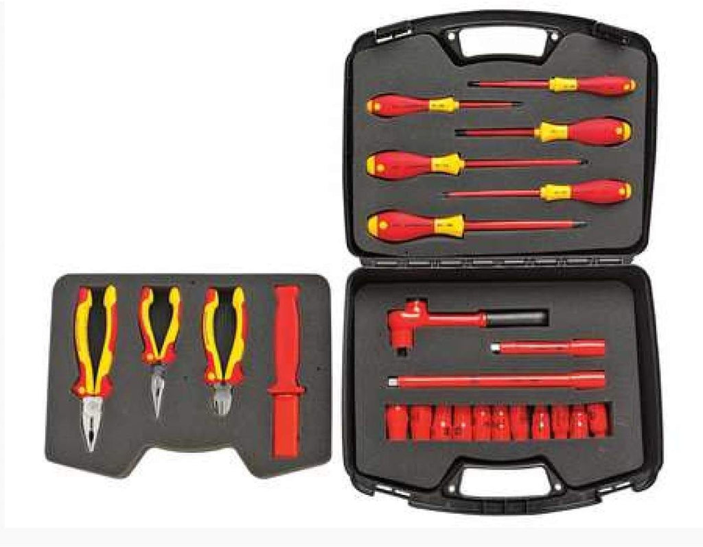 Wiha 31691 Insulated Set 24 Pieces With 1/2" Drive Sockets 8 to 24mm