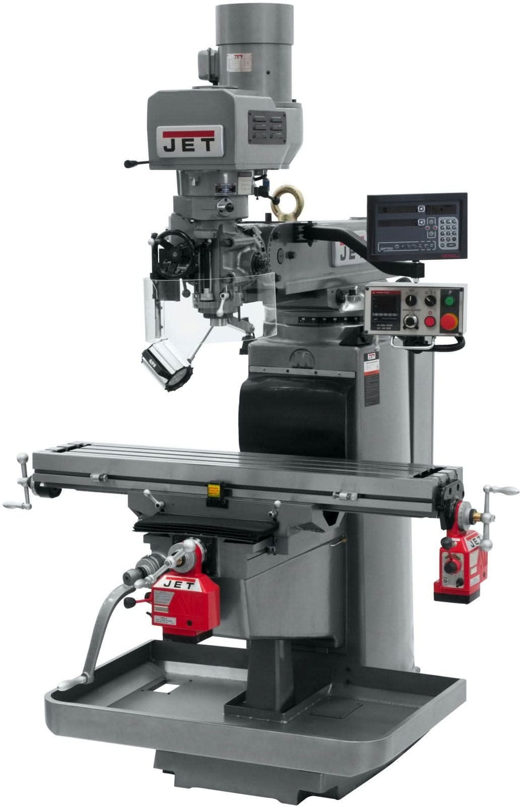 Jet Tools 690636 JTM-1050EVS2/230 Mill With Newall DP700 DRO With X and Y-Axis Powerfeeds