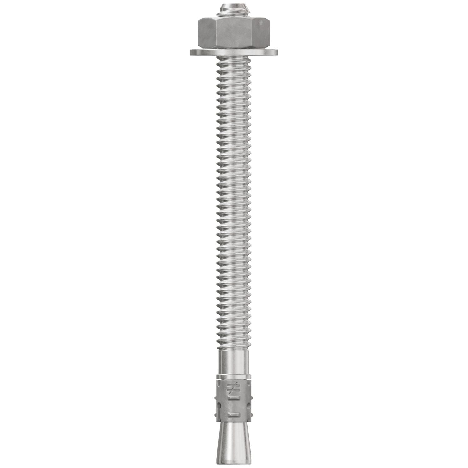 Simpson Strong-Tie STB2-25314S6F100 Strong-Bolt 2, 1/4-in. x 3-1/4-in. Type 316 Stainless-Steel Wedge Anchor, Fully Assembled, 100-Pack