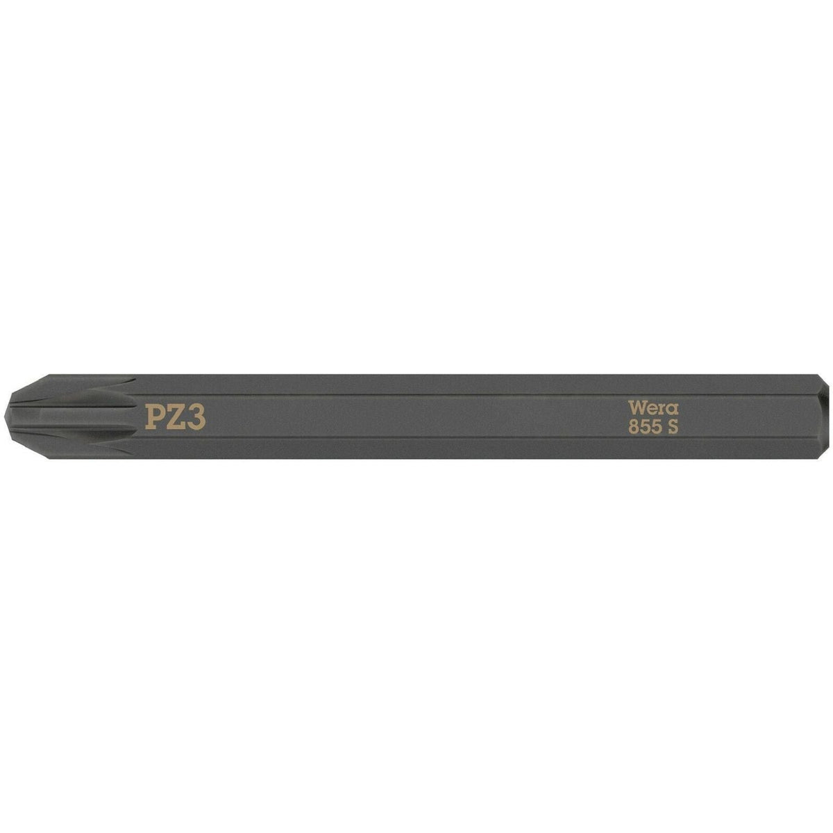 Wera 855 S Pozidriv Bit For Impact Screwdrivers, Pz 3x70-mm.