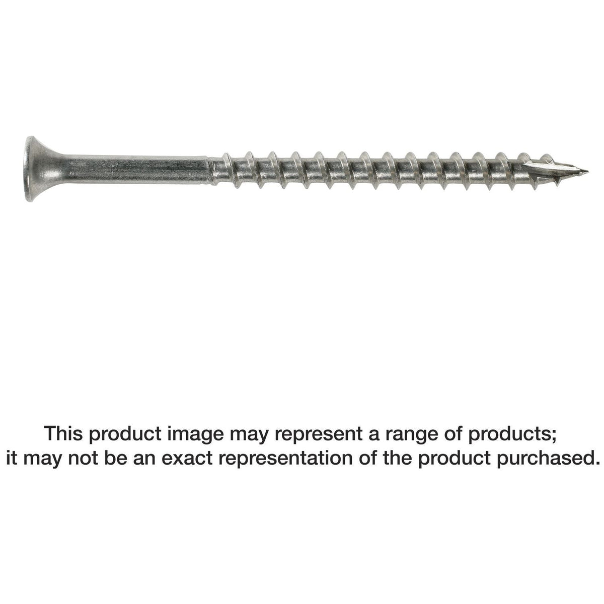 Simpson Strong-Tie T10300DBB Bugle-Head Wood Screw, Square Drive, #10 x 3-in. #2 Square, Type 316, 1500-Pack