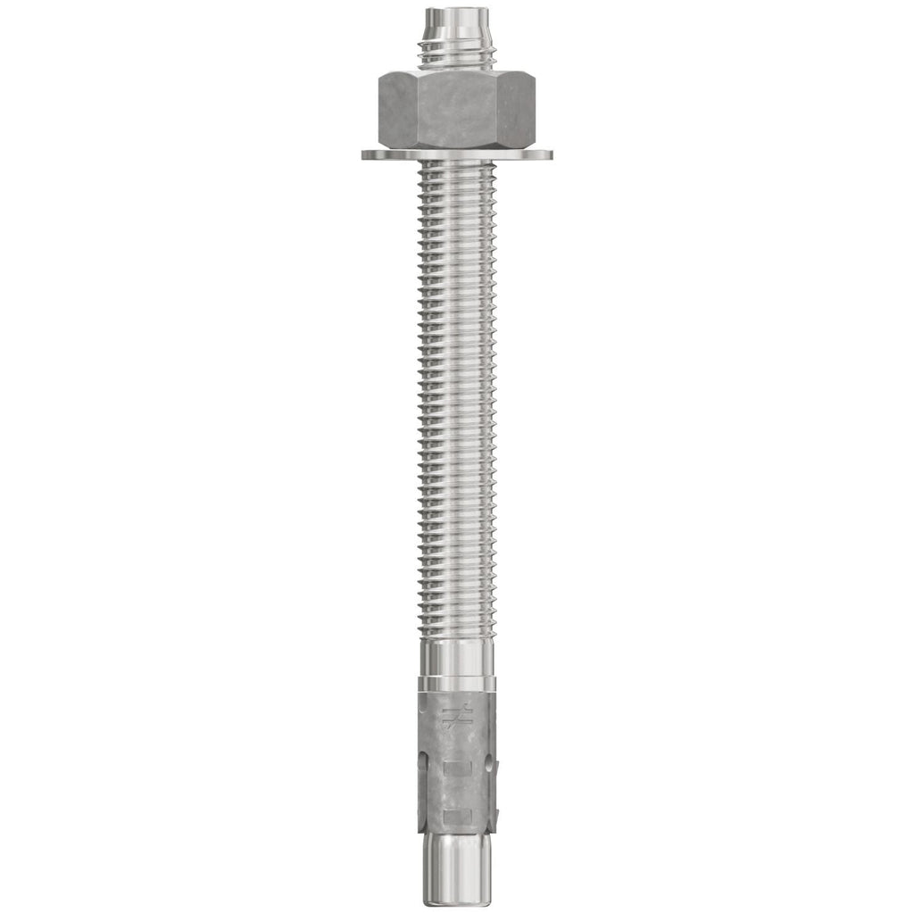 Simpson Strong-Tie STB2-62700S4F20 Strong-Bolt 2, 5/8-in. x 7-in. Type 304 Stainless-Steel Wedge Anchor, Fully Assembled, 20-Pack