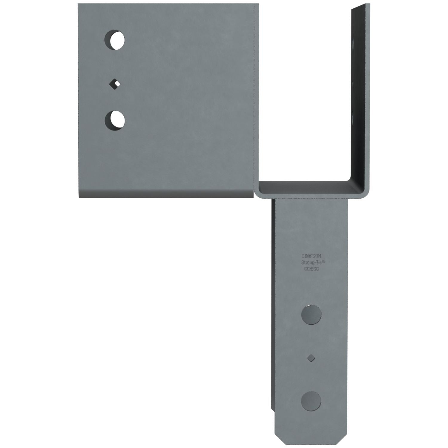 Simpson Strong-Tie ECCLR464 ECCLL L-Shape End Column Cap for 4x Beams, 6x Post, Skewed Right