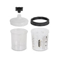 Mirka 180ml Paint Cup System with 125μm Filter Lids, 50-Pack Spray Gun Cup Kit (9190170180)