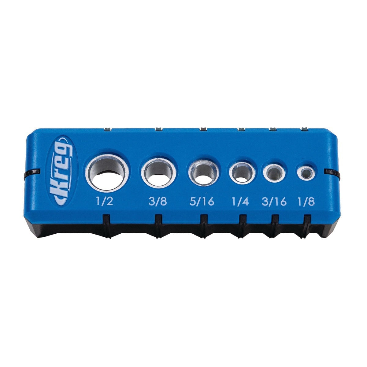 Kreg Drilling Guide with 1/8-in. to 1/2-in. Hardened Steel Guides for Straight Hole Drilling (KDG-6000)