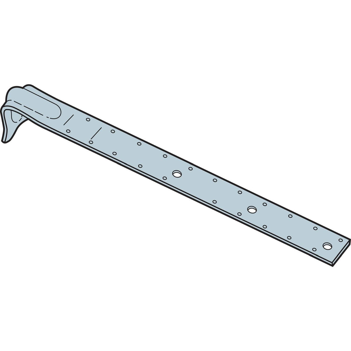 Simpson Strong-Tie PA23 PA 23-3/4-in. 12-Gauge Galvanized Purlin Anchor