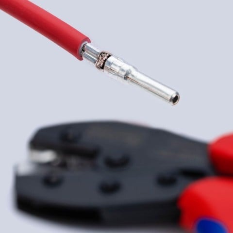 Knipex 8-1/2-in. PreciForce Crimping Pliers for MC4/MC4 Evo 2, 6mm2 (97 52 42 6)