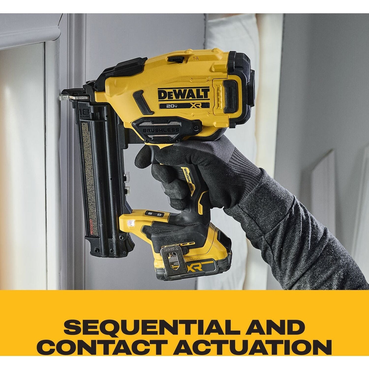 DeWALT DCN210E1 20V MAX XR 18Ga Brad Nailer Powerstack 1.7Ah Kit