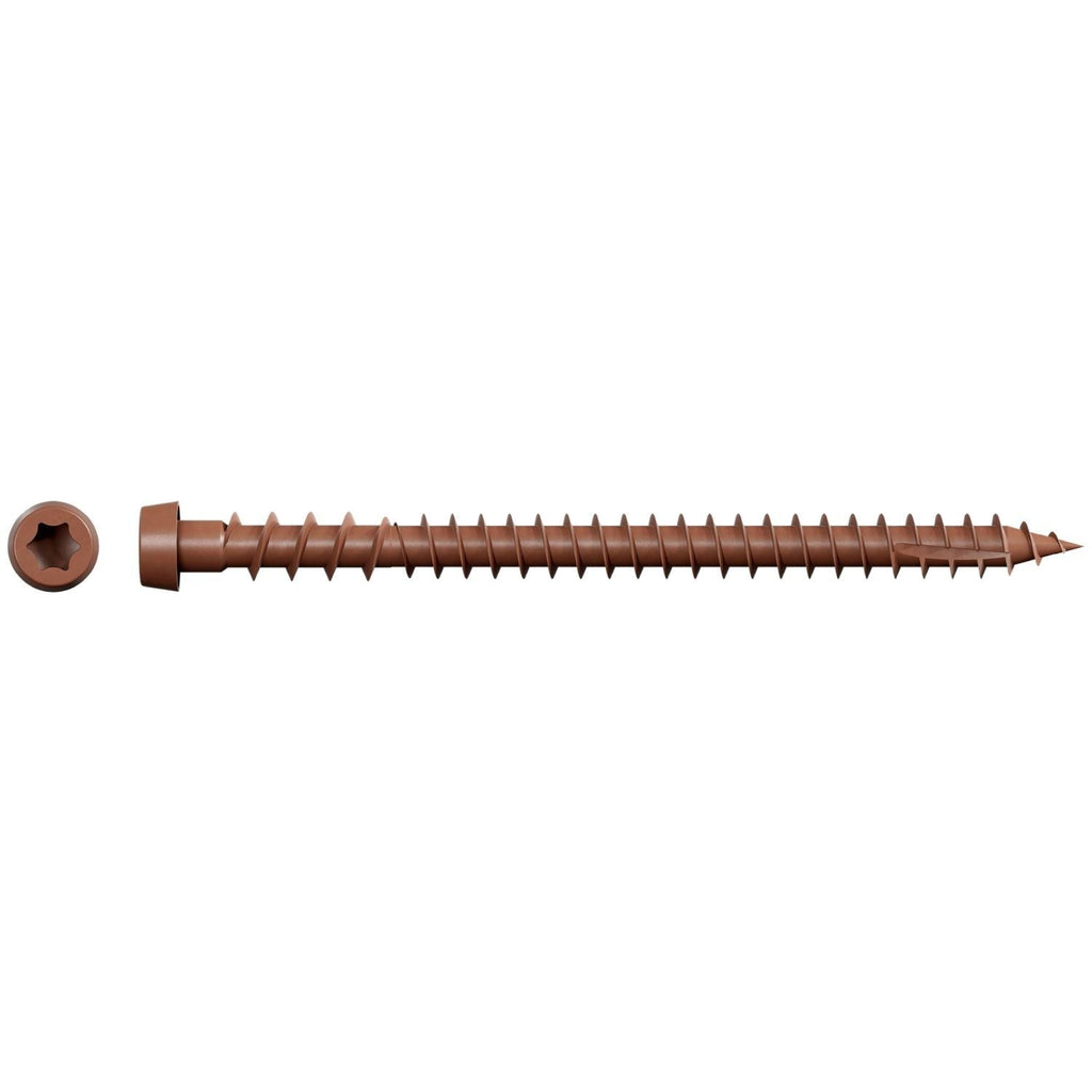 Simpson Strong-Tie DCU234SRD Deck-Drive DCU COMPOSITE Screw (Collated), #10 x 2-3/4-in. Quik Guard Red, 1000-Pack