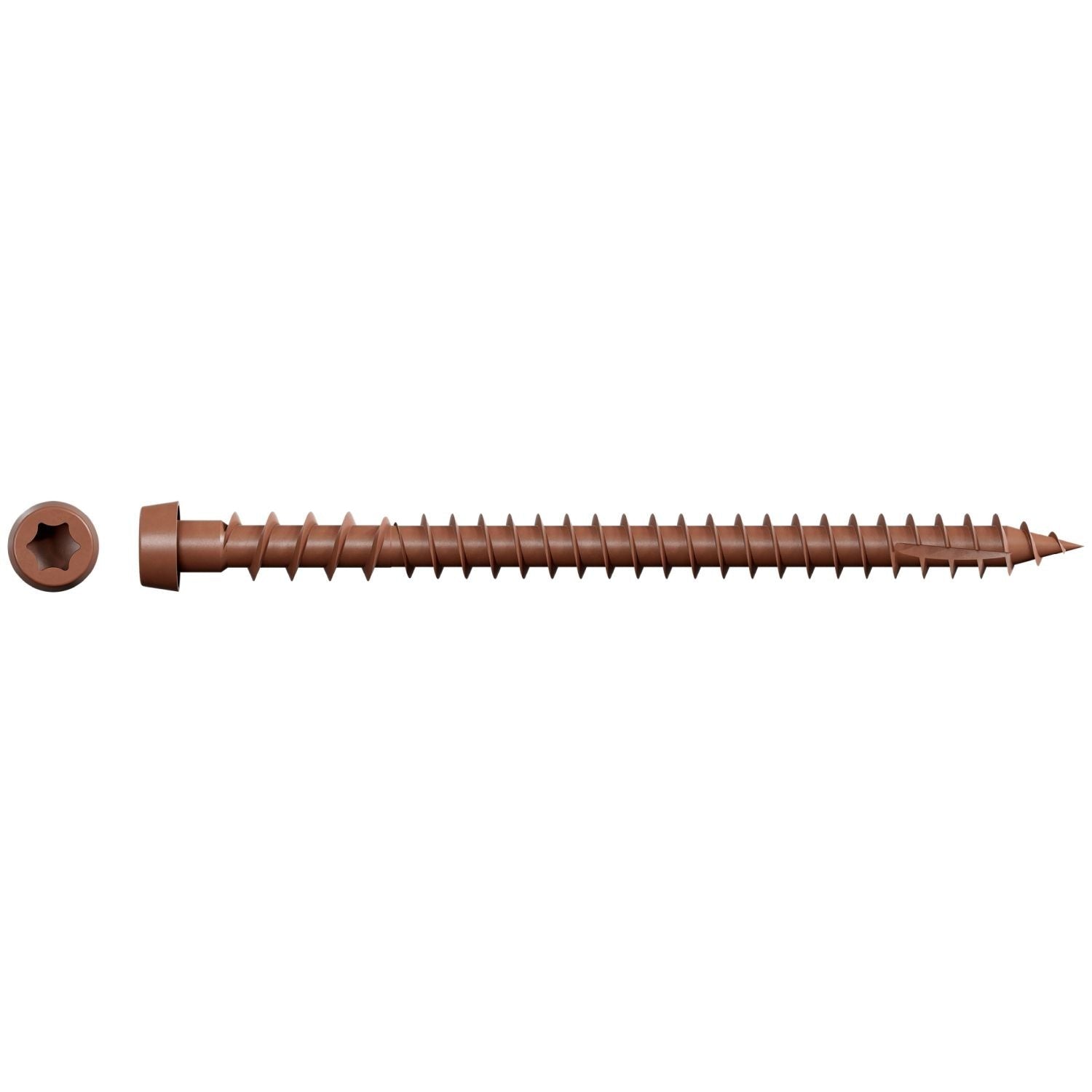 Simpson Strong-Tie DCU234SRD Deck-Drive DCU COMPOSITE Screw (Collated), #10 x 2-3/4-in. Quik Guard Red, 1000-Pack
