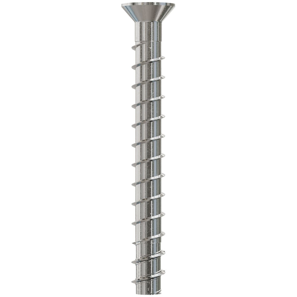 Simpson Strong-Tie Titen HD 3/8-in. x 4-in. Type 316 SS Countersunk Head Heavy-Duty Screw Anchor, 25-Pack (THD37400CS6SS)