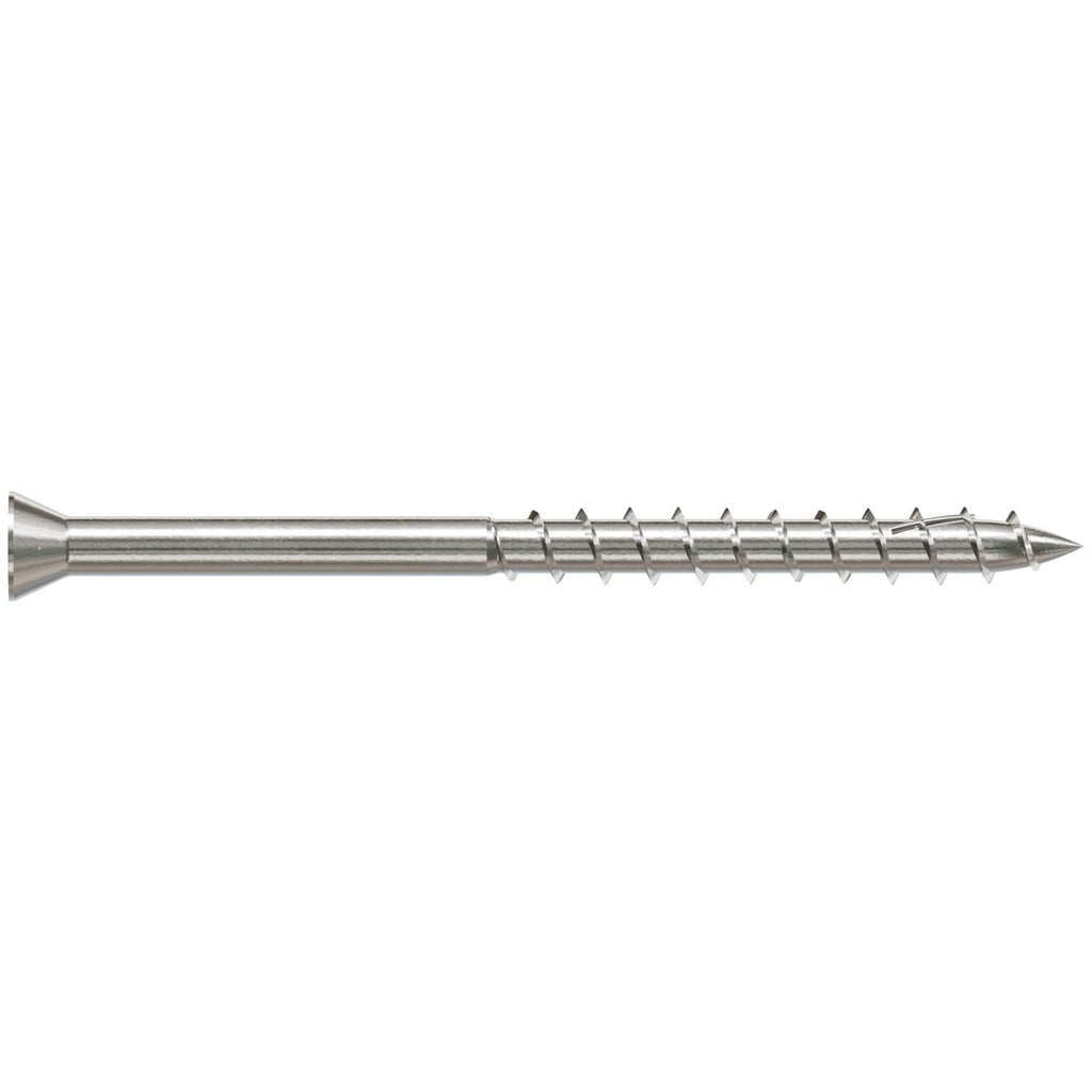 Simpson Strong-Tie S07225FWP Deck-Drive DWP WOOD SS Screw, #7 x 2-1/4-in. T-15, Trim Head, Type 305, 100-Pack