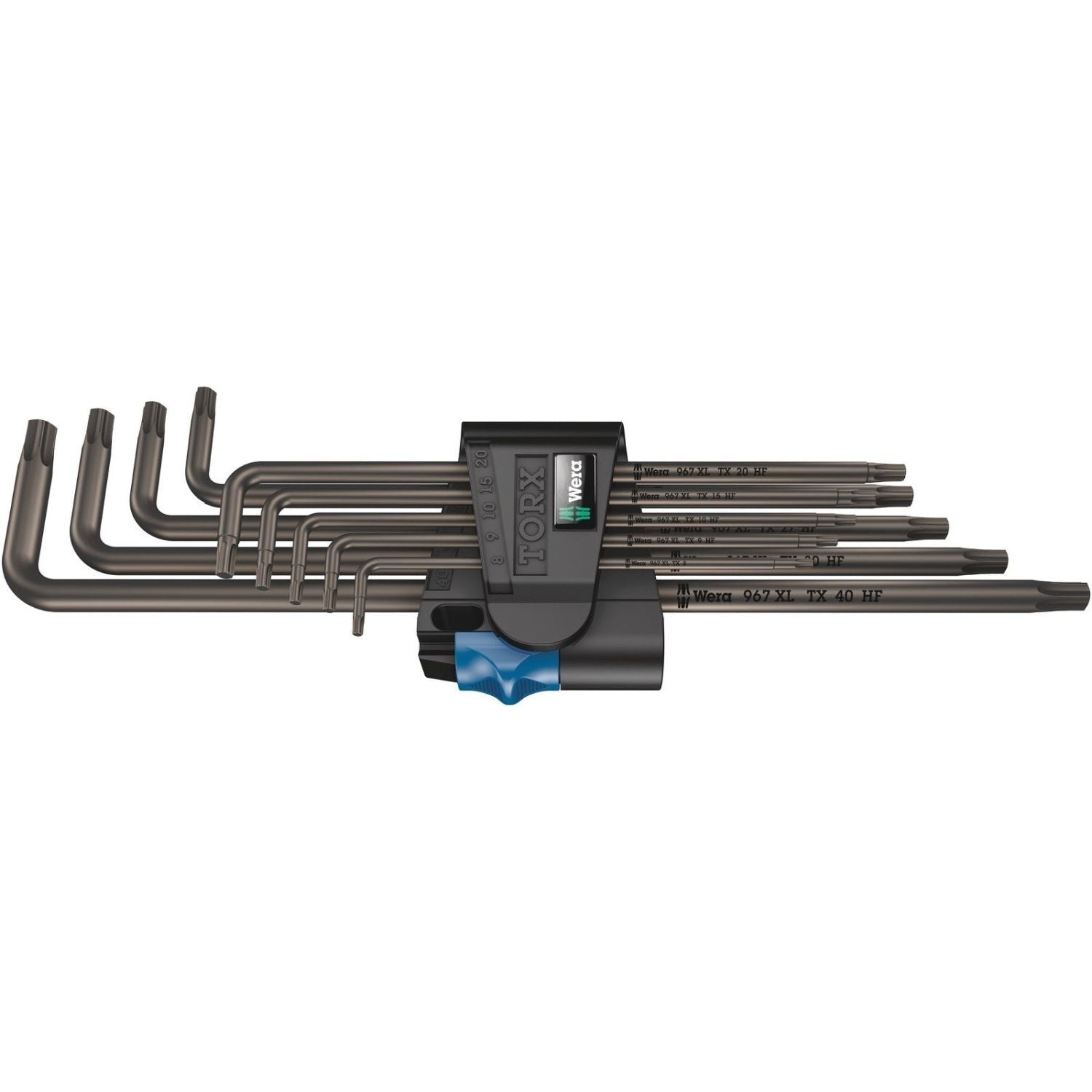 Wera 967/9 Torx XL Hf 1 L-Key Set With Holding Function, Long, 9-Pieces