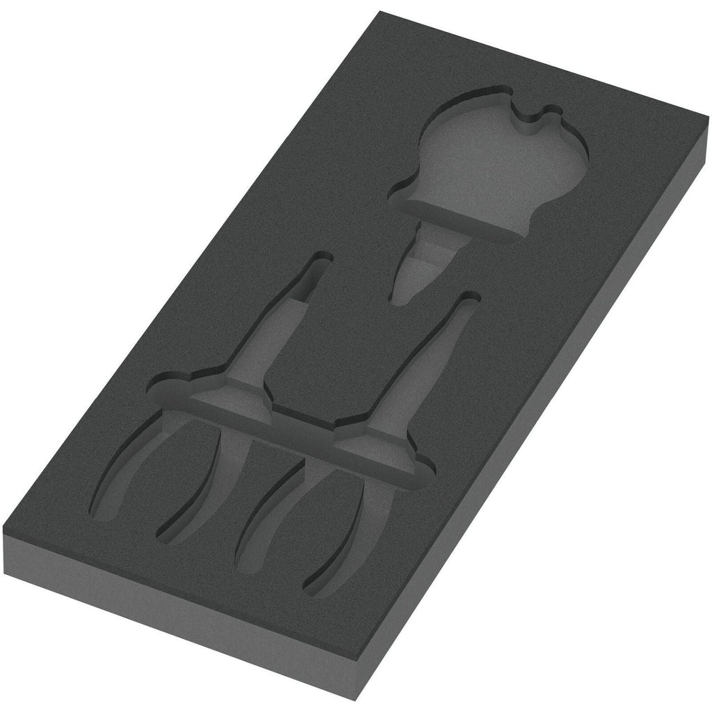 Wera 9881 Foam Insert Knipex Pliers Set 2, Empty, 172x30x392-mm.