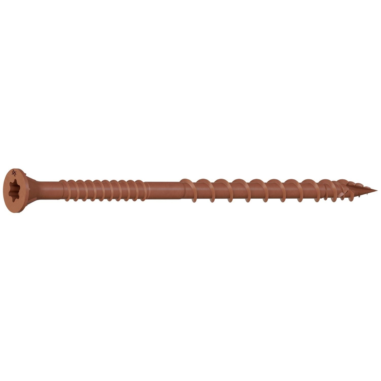 Simpson Strong-Tie DSVR312MB Deck-Drive DSV WOOD Screw, #10 x 3-1/2-in. T-25, Flat Head, Quik Guard, Red, 1000-Pack