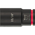 Wera 8790 B Impaktor Deep Socket With 3/8-in. Drive, 15/16-in.x63-mm.