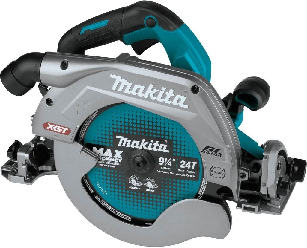 Makita GSH03Z 40V max XGT Brushless Cordless 9-1/4" Circular Saw with Guide Rail Compatible Base, AWS Capable, Tool Only