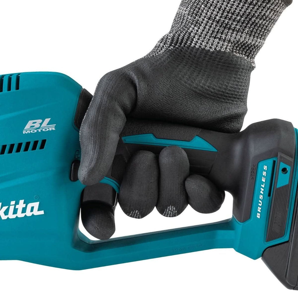 Makita XRJ08Z 18V LXT Lithium-Ion Brushless Cordless Compact One-Handed Recipro Saw, Tool Only