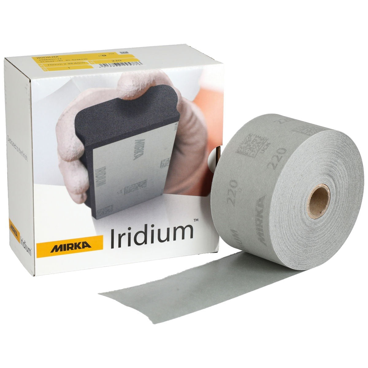 Mirka Iridium 2.75-in. x 120-ft. 120 Grit PSA Sandpaper Roll for Surface Sanding (24-584-120)