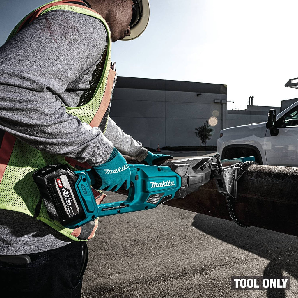 Makita GRJ03Z 40V max XGT Brushless Recipro Pipe Saw w/ Chain Vise, Tool Only
