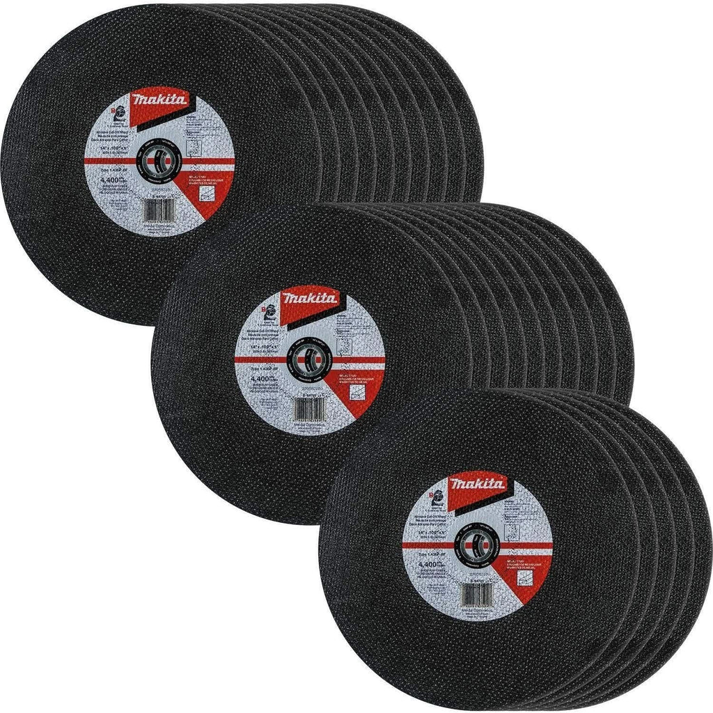 Makita B-64705-25 14" x 3/32" x 1" Abrasive Cut-Off Wheel, 25/pk