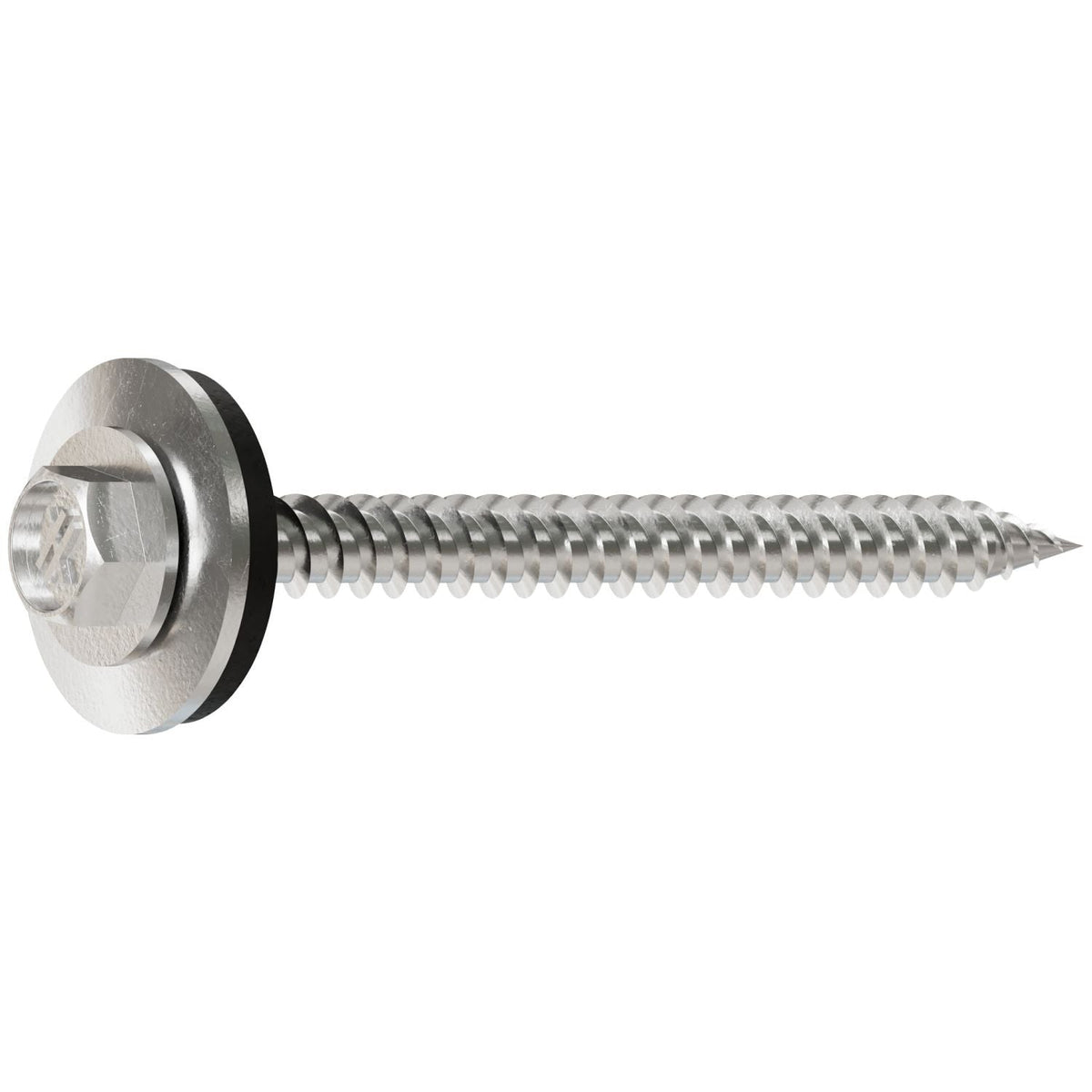 Simpson Strong-Tie T09200HWAC Metal-Panel Screw with EPDM Washer, #9 x 2-in. Hex Head, Type 316, 100-Pack
