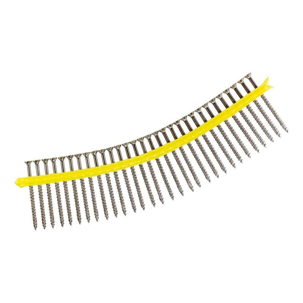 Simpson Strong-Tie Deck-Drive DWP Wood SS Collated Screw, #10 x 3-in. T25 6-Lobe Type 316, 1000-Pack (SSDWP3S316)