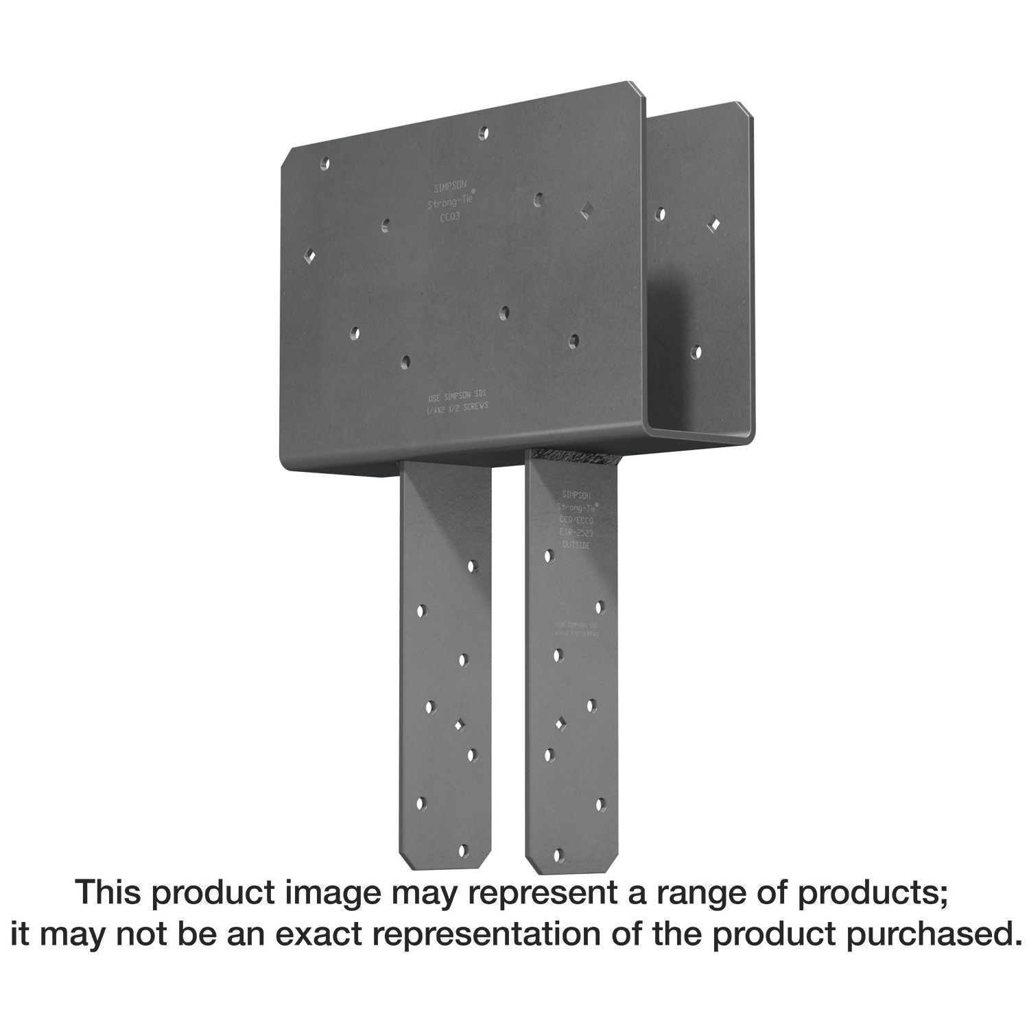 Simpson Strong-Tie CCQ66SDS2.5-R CCQ Column Cap for 6x Beam, 6x Post with Strong-Drive SDS Screws