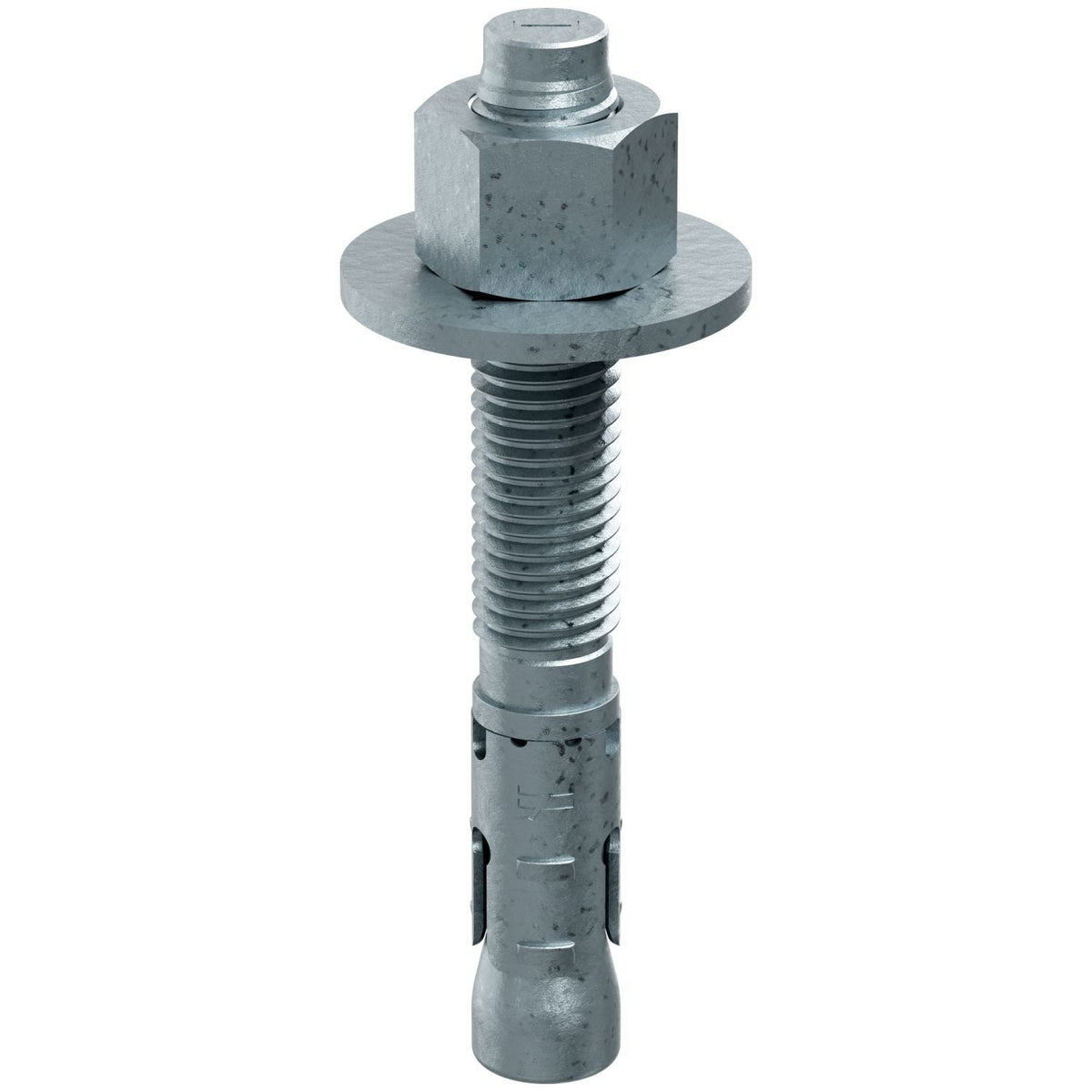 Simpson Strong-Tie STB2-75512MGF10 Strong-Bolt 2, 3/4-in. x 5-1/2-in. Mechanically Galvanized Wedge Anchor, Fully Assembled, 10-Pack