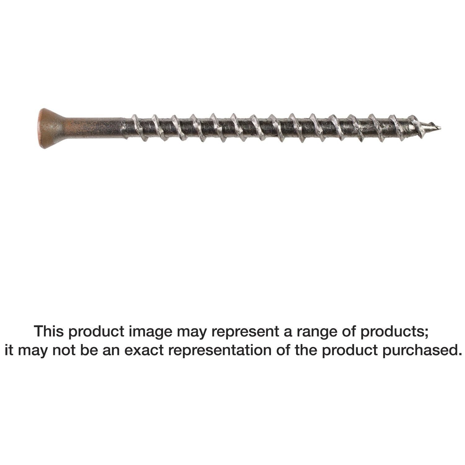 Simpson Strong-Tie S07250WPP Deck-Drive DWP WOOD SS Screw, #7 x 2-1/2-in. T15, Trim Head, Type 305, 350-Pack