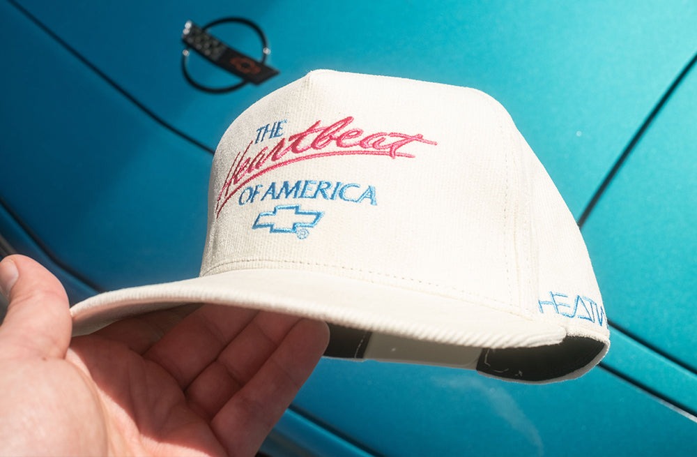 Heat Wave OFF WHITE Cord Chevrolet Heartbeat of America Hat