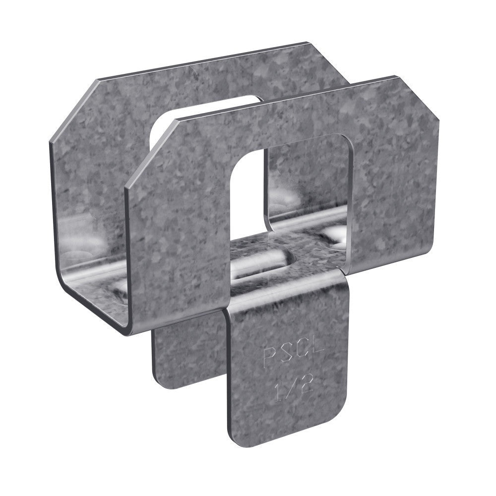 Simpson Strong-Tie PSCL 1/2-R50 PSCL 20-Gauge Panel Sheathing Clip for 1/2-in. Plywood, 50-Pack