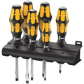Wera 932/918/6 Screwdriver Set Kraftform Wera: Chiseldriver And Rack, 6-Pieces