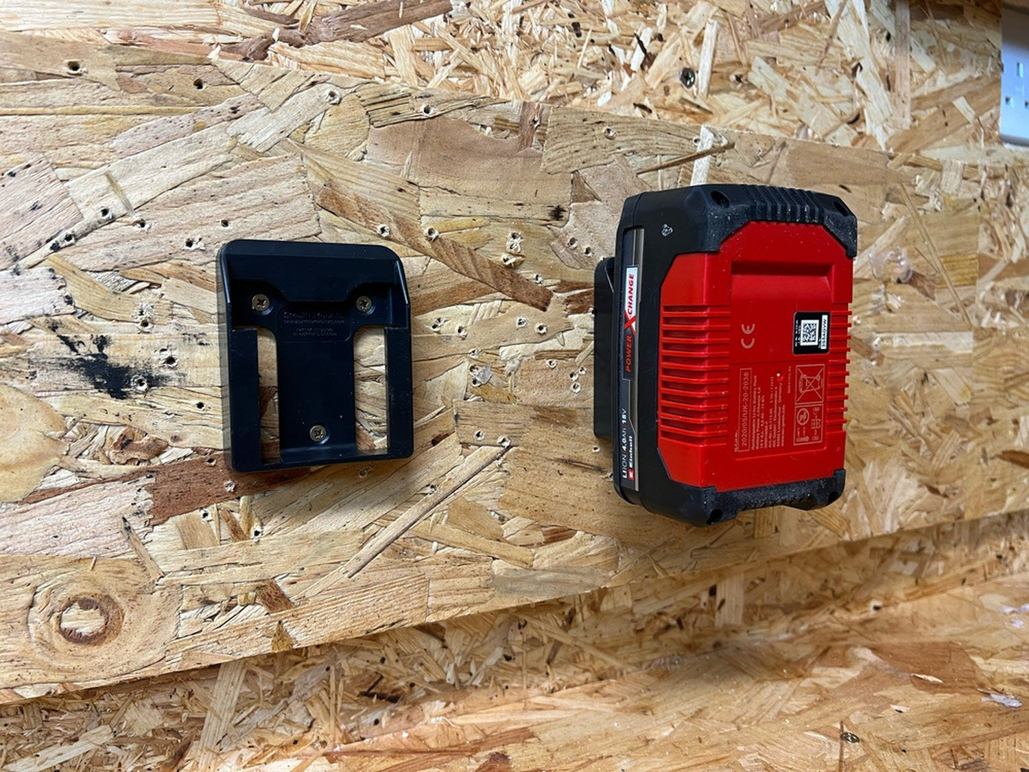 StealthMounts Battery Mounts for Einhell 18V Black, 6-Pack