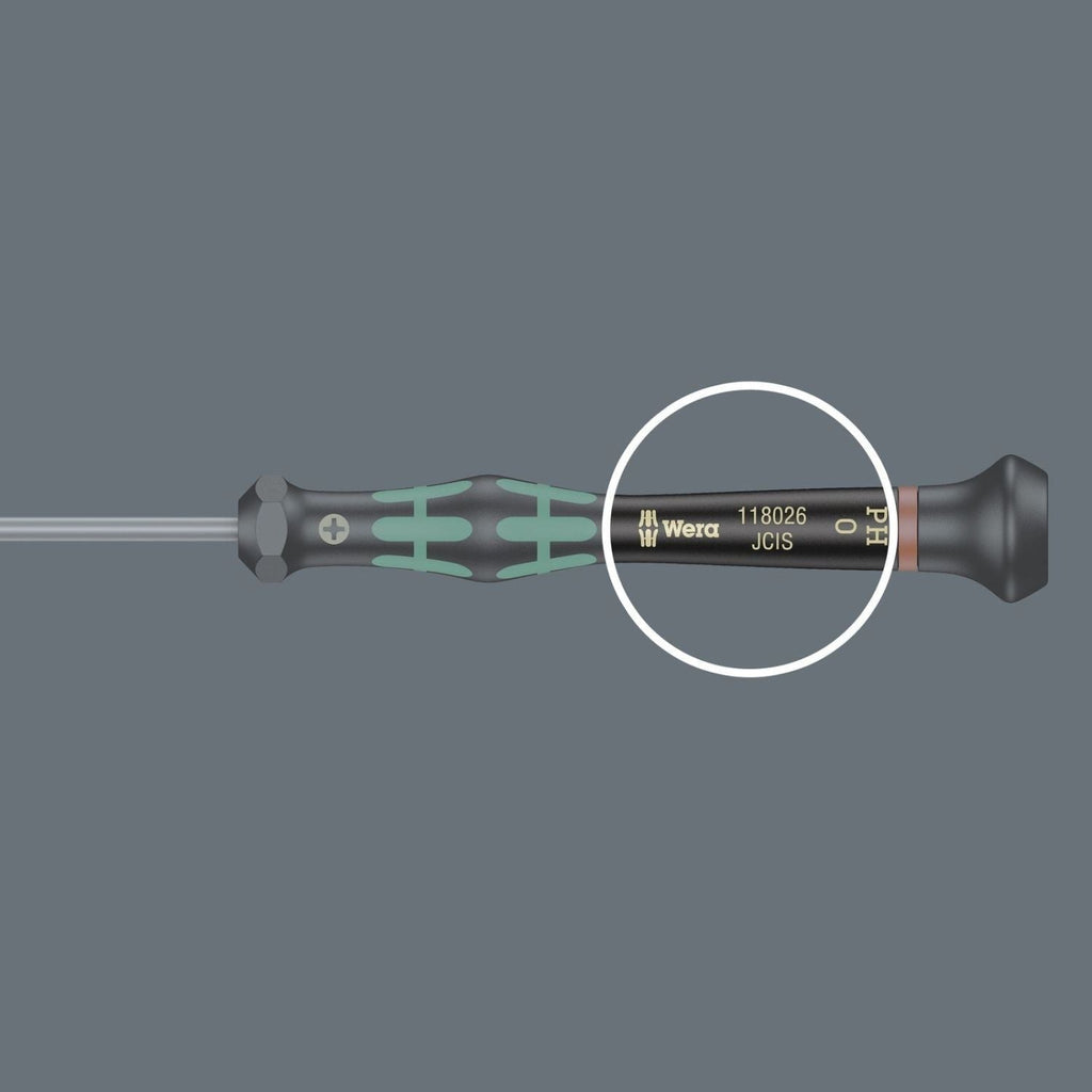 Wera 2054 Screwdriver For Hexagon Socket Screws For Electronic Applications, 1.3x40-mm.