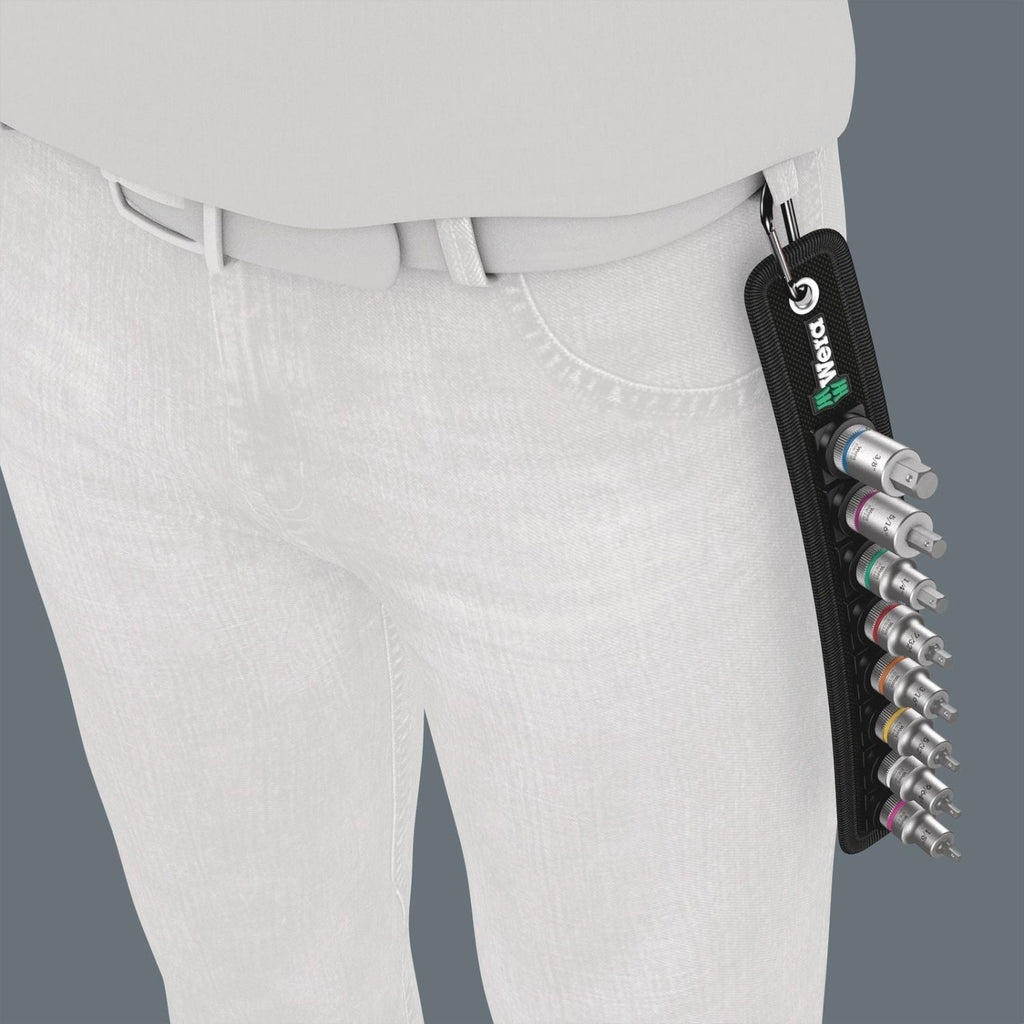 Wera Belt B Imperial 1 Zyklop In-Hex-Plus Bit Socket Set With Holding Function, 3/8-in. Drive, 8-Pieces