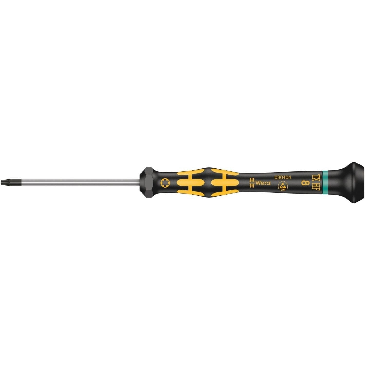 Wera 1567 Torx Hf Esd Kraftform Micro Screwdriver With Holding Function For Torx Screws, Torx 8x60-mm.
